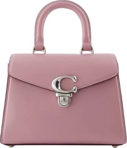 Coach Totes Luxe Refined Calf Leather Sammy Top Handle 21 in wit