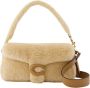 Coach Pochettes Leather Covered C Closure Shearling Pillow Tabby 2 in beige - Thumbnail 1