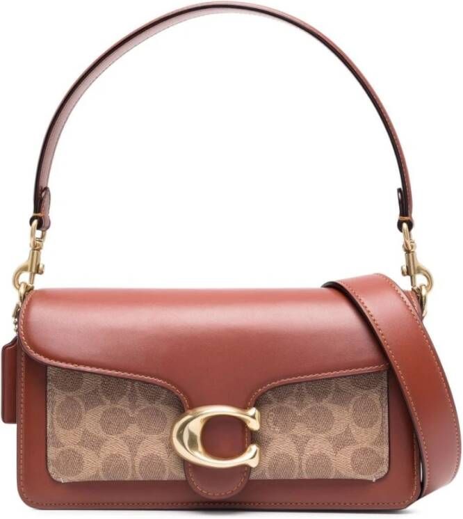 Coach Crossbody bags Coated Canvas Signature Tabby Shoulder Bag 26 Refr in bruin