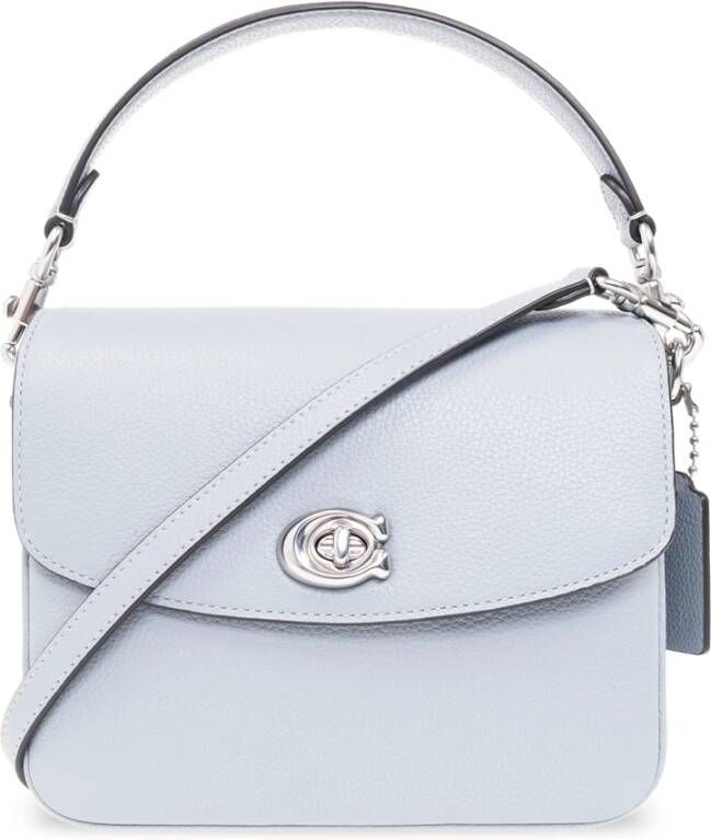 Coach Satchels Polished Pebbled Leather Cassie Crossbody 19 in blauw