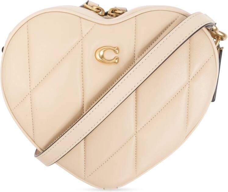 Coach Crossbody bags Quilted Leather Heart Crossbody in beige