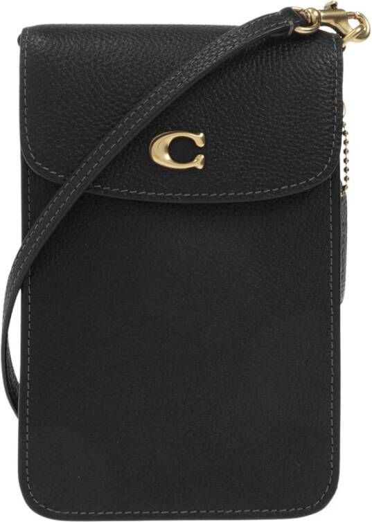 Coach Crossbody bags Polished Pebble Leather C Phone Crossbody in zwart