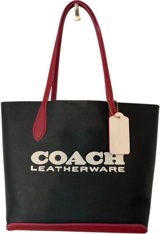 Coach Totes Colorblock Leather Kia Tote in rood