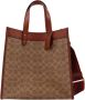 Coach Totes Signature Carriage Coated Canvas Field Tote in bruin - Thumbnail 1
