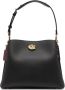 Coach Shoppers Polished Pebble Leather Willow Shoulder Bag in zwart - Thumbnail 1