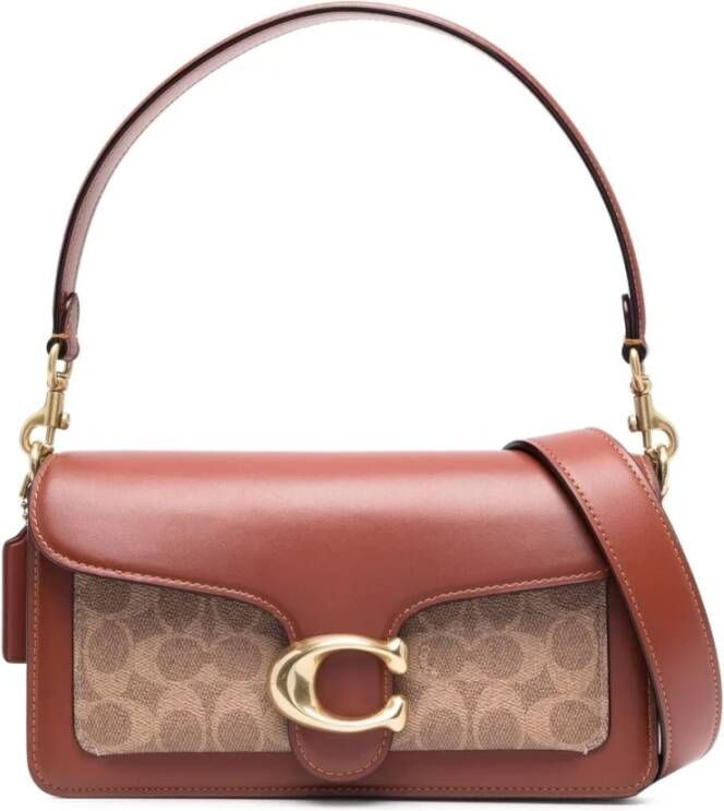 Coach Crossbody bags Coated Canvas Signature Tabby Shoulder Bag 26 in bruin