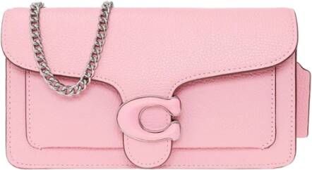 Coach Clutches Polished Pebble Tabby Chain Clutch in roze