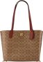 Coach Totes Coated Canvas Signature Willow Tote in bruin - Thumbnail 3