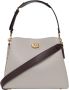 Coach Shoppers Colorblock Leather Willow Shoulder Bag in grijs - Thumbnail 2