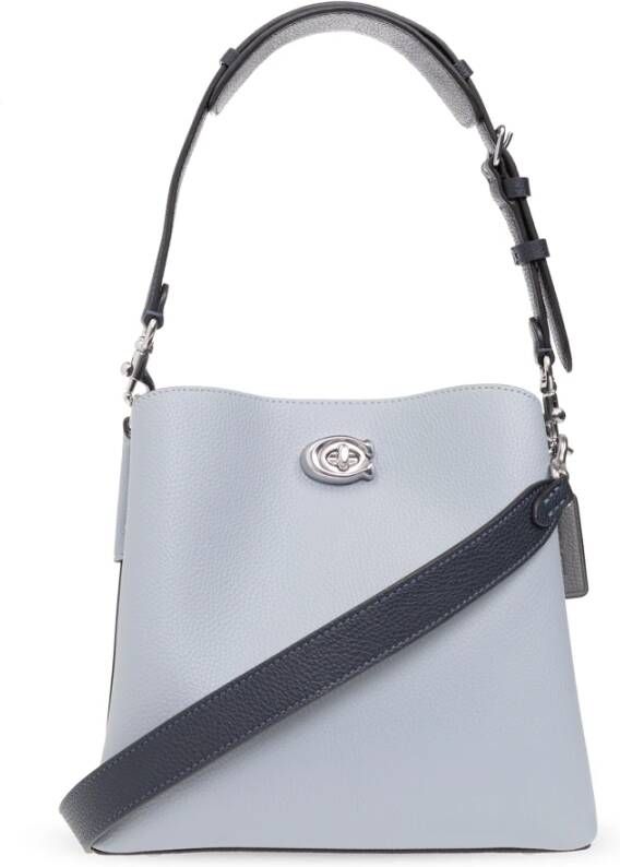 Coach Crossbody bags Colorblock Leather Willow Bucket in blauw