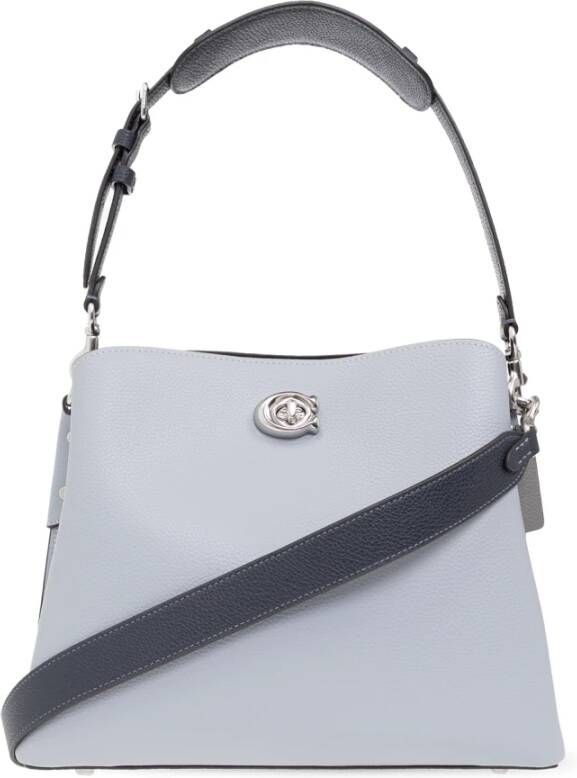Coach Hobo bags Colorblock Leather Willow Shoulder Bag in blauw