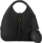 Coccinelle Elegante zwarte leren handtas met afneembare band Black Dames - Thumbnail 5