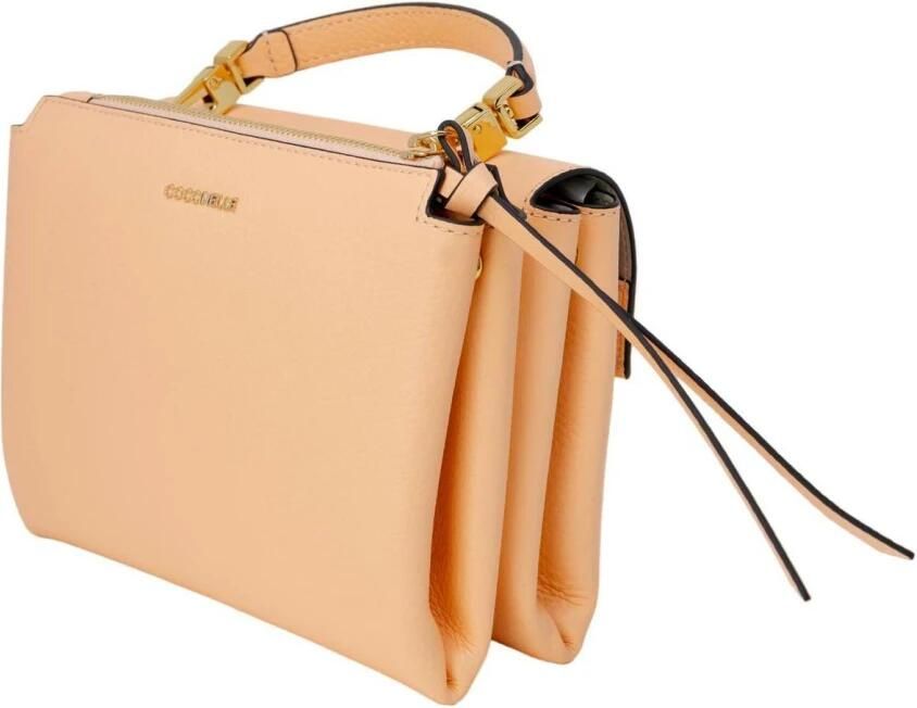 Coccinelle Iconische Metalen Sluiting Crossbody Tas Orange Dames