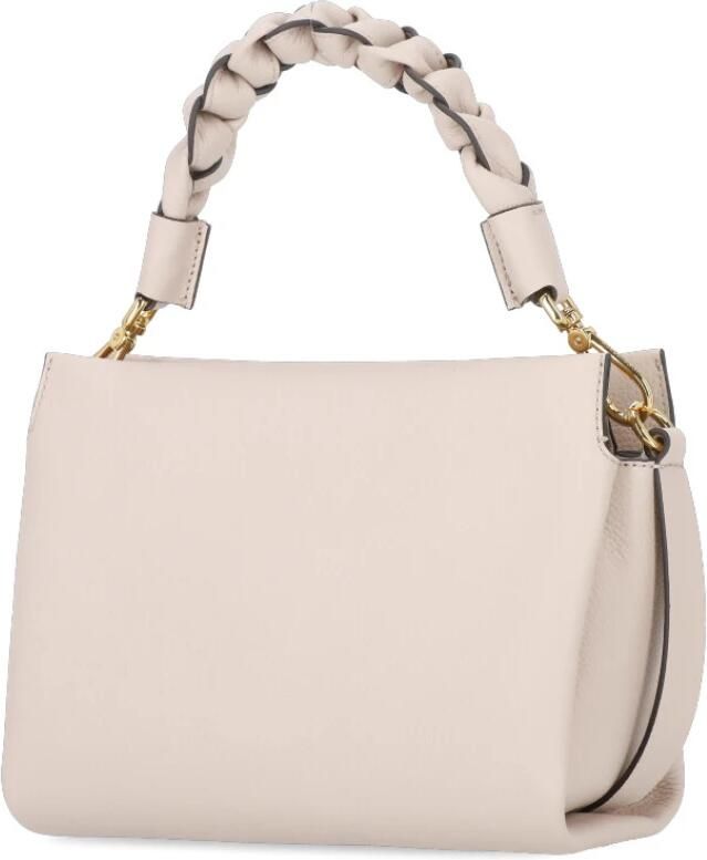 Coccinelle Omzetbare leren tas met gevlochten handvatten Pink Dames - Foto 11
