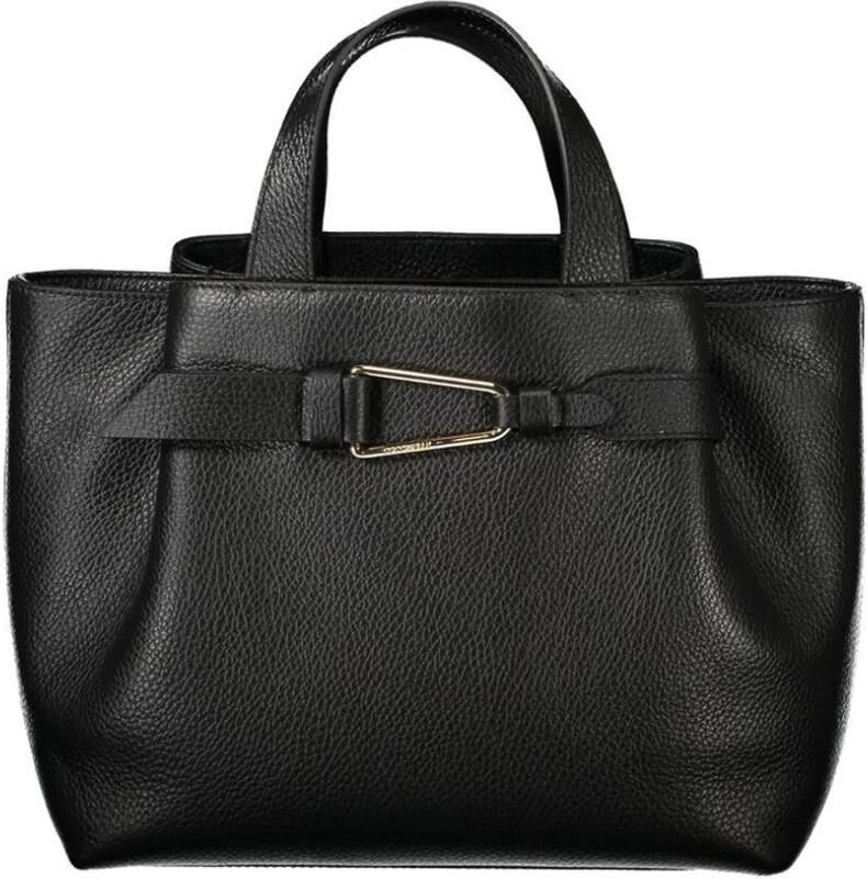 Coccinelle Elegante leren handtas met veelzijdige draagopties Black Dames