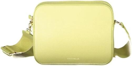 Coccinelle Gele Leren Schoudertas met Verstelbare Band Yellow Dames - Foto 3
