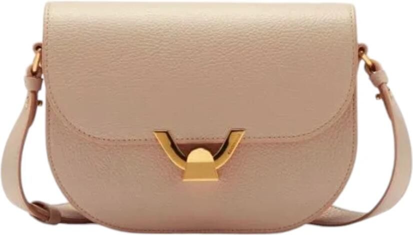 Coccinelle Gestructureerde Boxy Tas met Verfijnde Twist Pink Dames