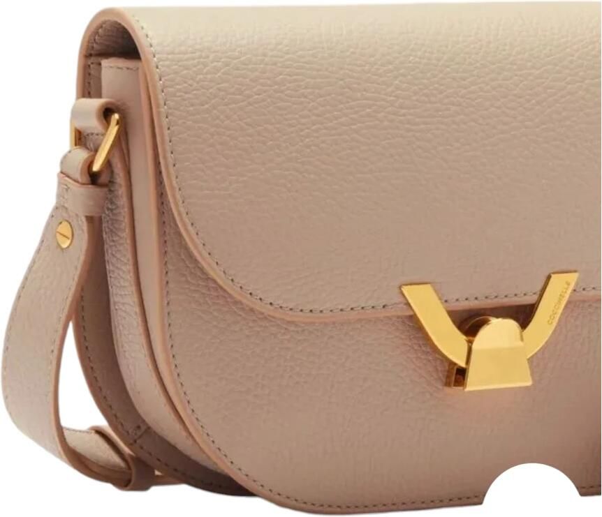 Coccinelle Gestructureerde Boxy Tas met Verfijnde Twist Pink Dames - Foto 3