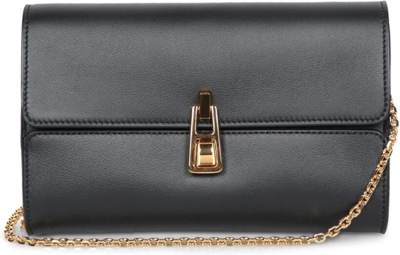 Coccinelle Gouden Ketting Schouderband Tas Black Dames - Foto 3