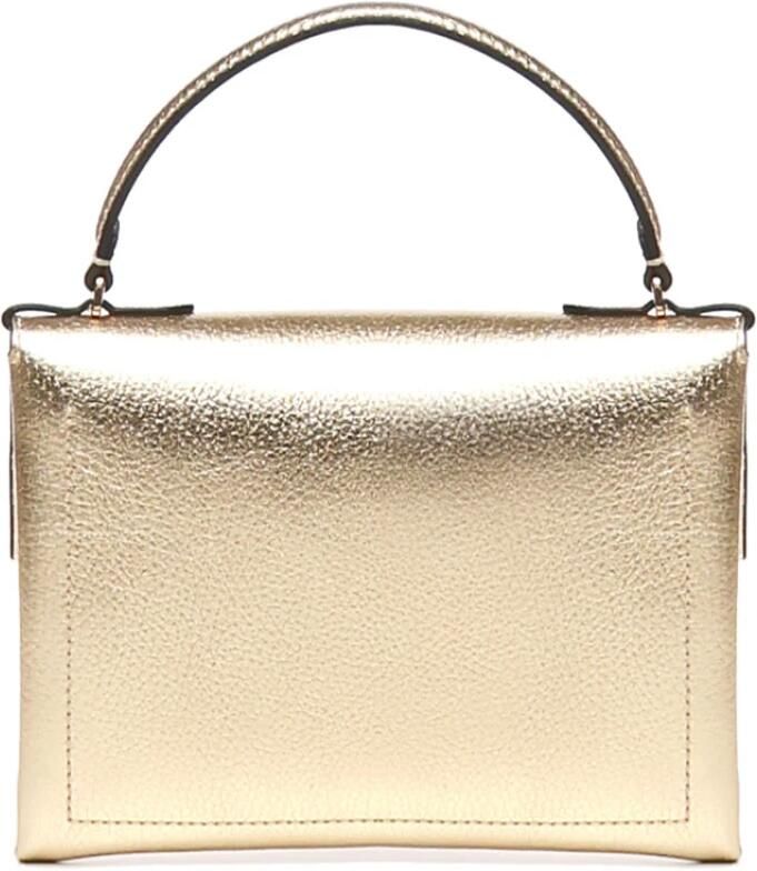 Coccinelle Omkeerbare leren tas met gouden details Yellow Dames - Foto 4