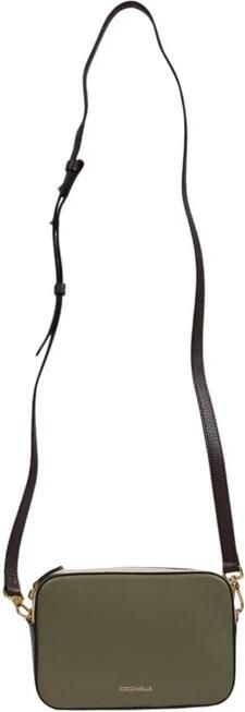 Coccinelle Tricolor Schoudertas Herfst Winter Collectie Green Dames - Foto 8