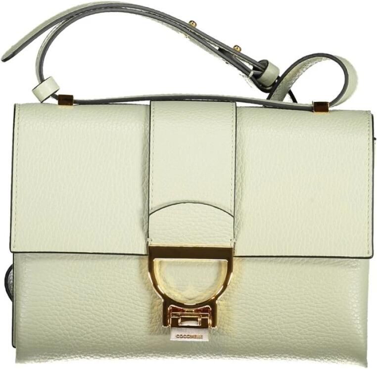 Coccinelle Groene Leren Crossbody Tas met Verstelbare Band Green Dames