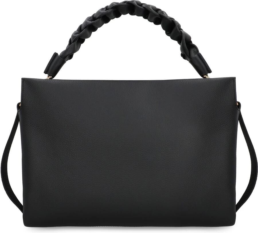 Coccinelle Garnet Leren Handtas met Gevlochten Handvat Brown Dames - Foto 3