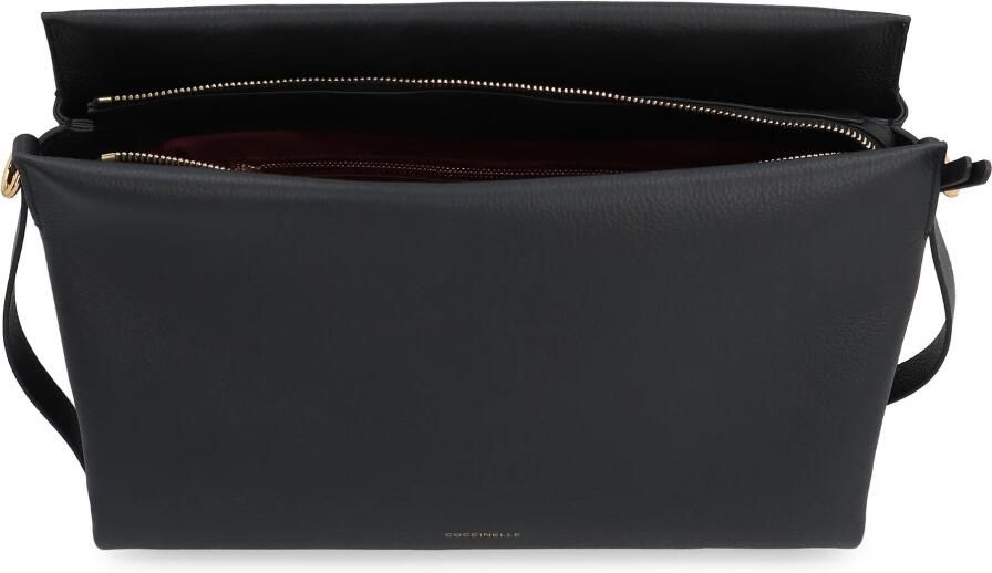 Coccinelle Garnet Leren Handtas met Gevlochten Handvat Brown Dames - Foto 4