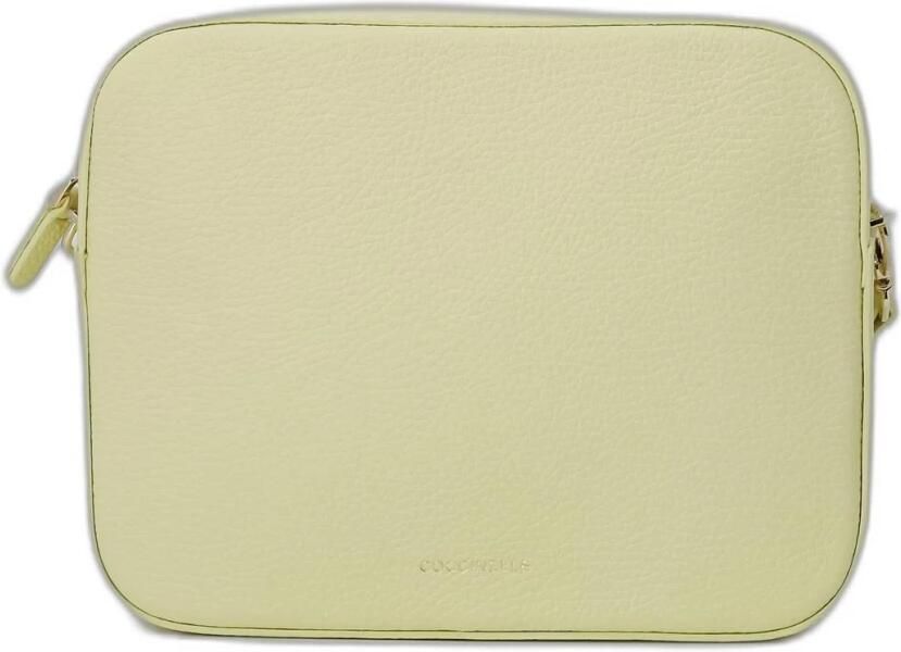 Coccinelle Gele Leren Schoudertas met Verstelbare Band Yellow Dames - Foto 6