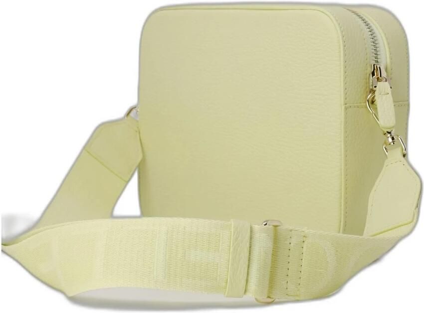 Coccinelle Gele Leren Schoudertas met Verstelbare Band Yellow Dames - Foto 2