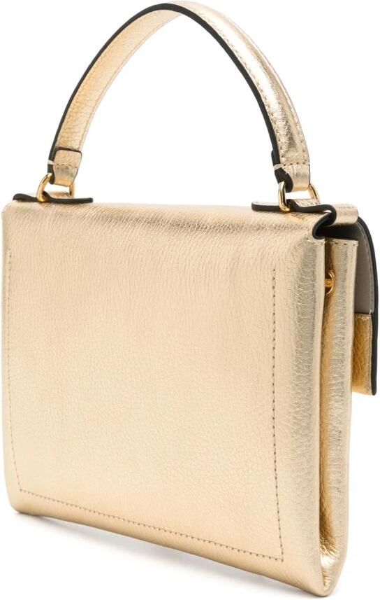 Coccinelle Omkeerbare leren tas met gouden details Yellow Dames - Foto 7