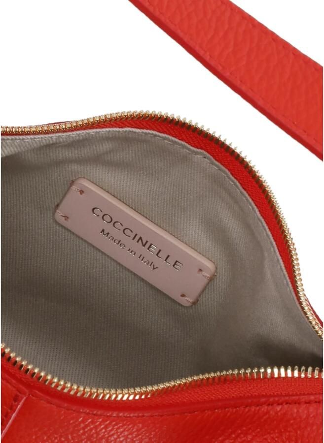 Coccinelle Rode gedeconstrueerde schoudertas met ovaal gesp Red Dames - Foto 8