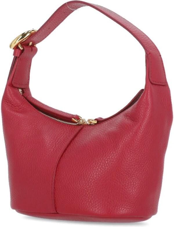 Coccinelle Rode leren handtas met verstelbare handvat Red Dames - Foto 4