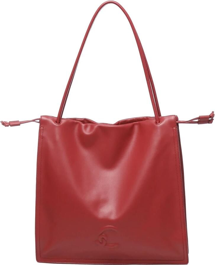 Coccinelle Rode Schoudertas Koordsluiting Handvatten Red Dames