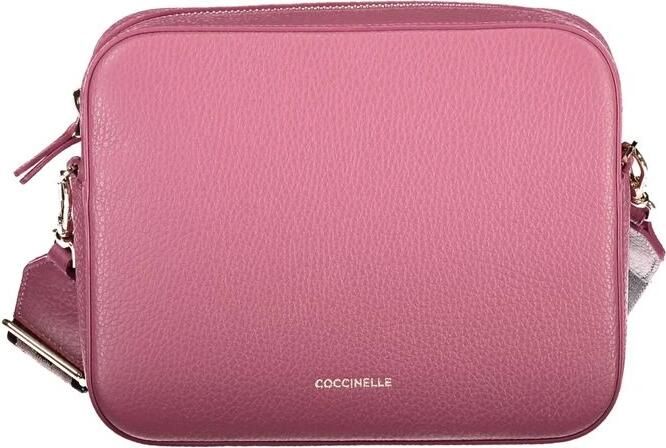 Coccinelle Roze Leren Schoudertas met Verstelbare Band Pink Dames - Foto 2