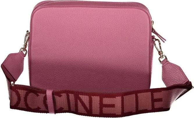 Coccinelle Roze Leren Schoudertas met Verstelbare Band Pink Dames - Foto 3