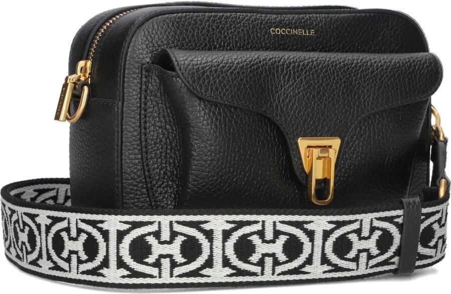 Coccinelle Veelzijdige Cow-Ins Mat Cross Body Tas Black Dames - Foto 3