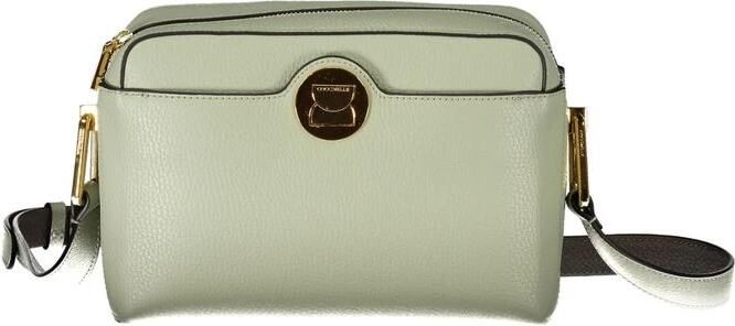 Coccinelle Verstelbare Schoudertas Contrast Details Rits Draaisluiting Green Dames - Foto 3