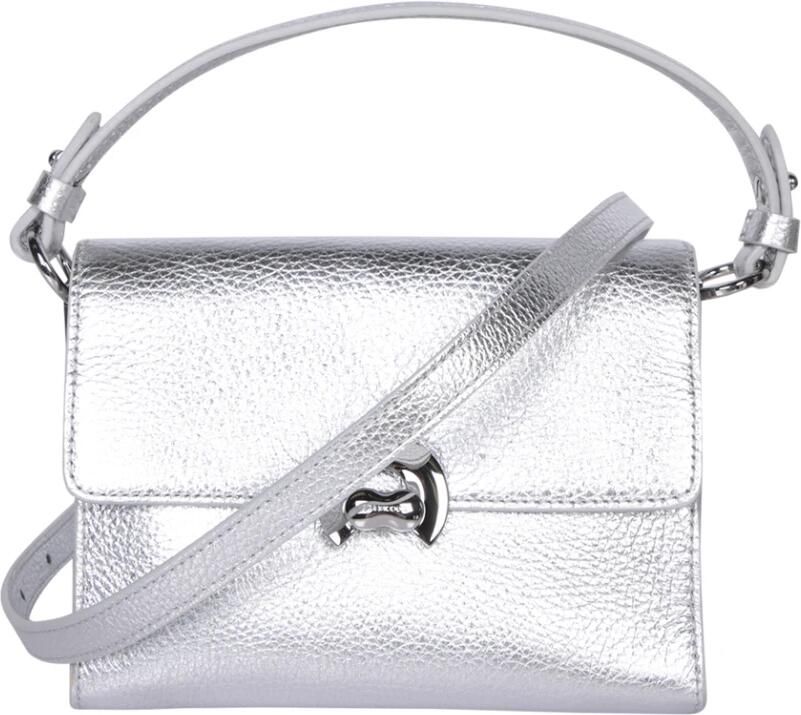 Coccinelle Zilver Metallic Mini Tas Chic Stijl Gray Dames - Foto 3