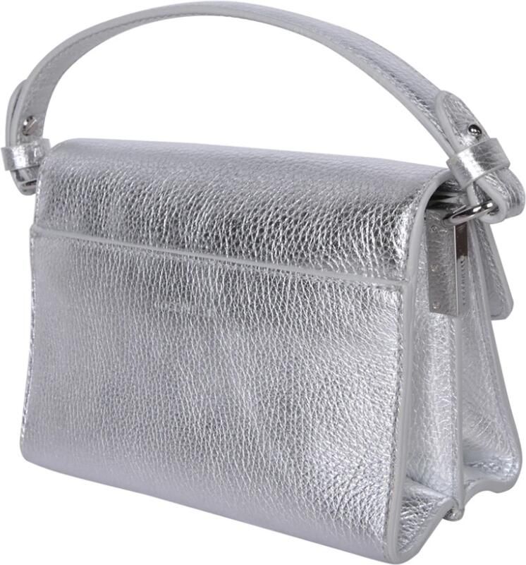Coccinelle Zilver Metallic Mini Tas Chic Stijl Gray Dames - Foto 5
