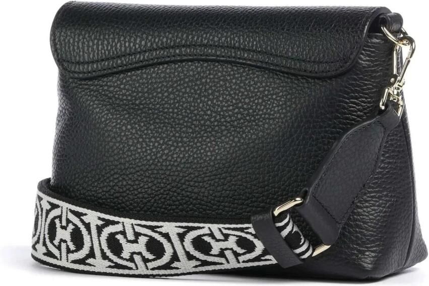 Coccinelle Zwarte Crossbody Tas met Monogram Riem Black Dames - Foto 6