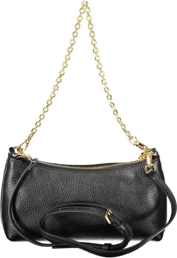 Coccinelle Zwarte leren handtas met afneembare ketting Black Dames - Foto 5