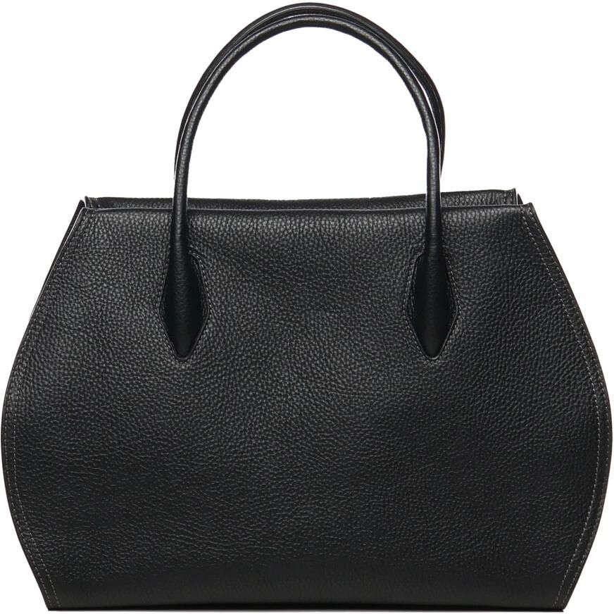 Coccinelle Zwarte Leren Handtas met Ritssluiting Black Dames - Foto 4