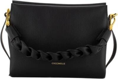 Coccinelle Bicolored tassen voor een stijlvolle uitstraling Black Dames