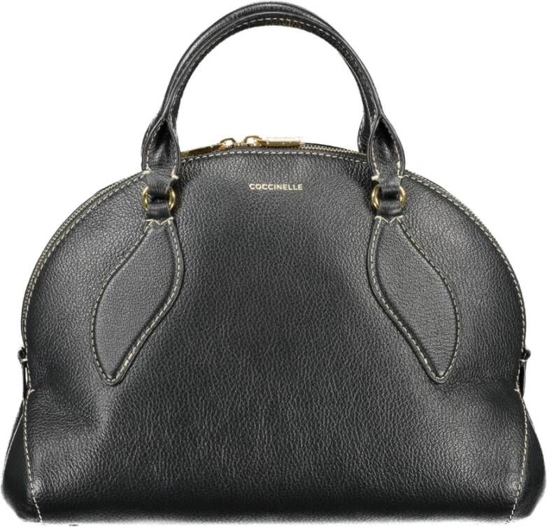 Coccinelle Satchels Colette Handbag Grained Leather in black
