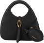 Coccinelle Elegante leren handtas met twee compartimenten Black Dames - Thumbnail 5