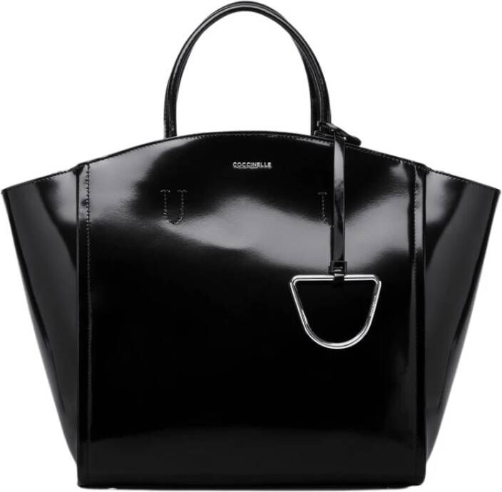 Coccinelle Narcisse Shiny calf Bag Zwart Dames