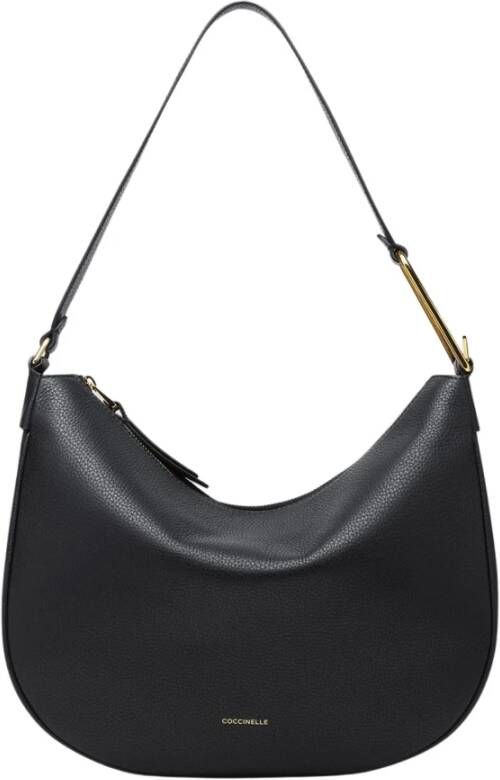 Coccinelle Priscilla Medium Tas Stijlvol en veelzijdig schoudermodel Zwart Dames