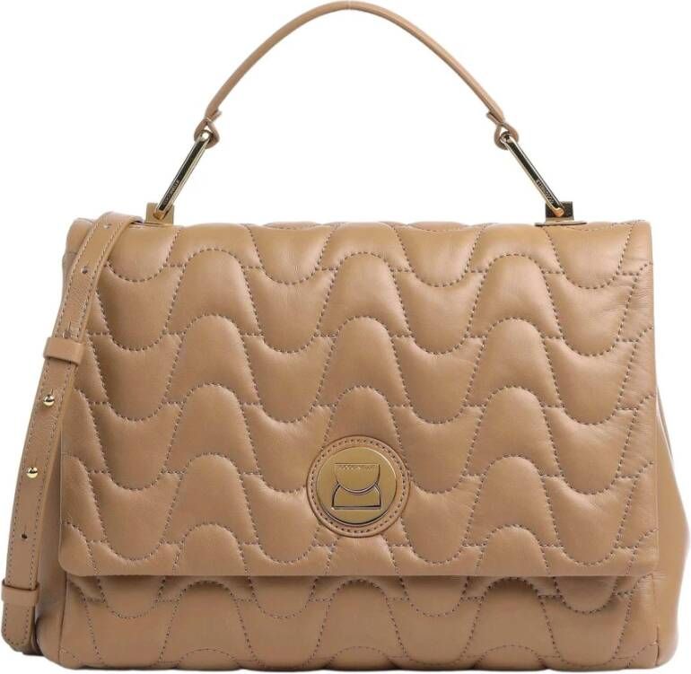 Coccinelle Kameel Gewatteerde Handtas Beige Dames