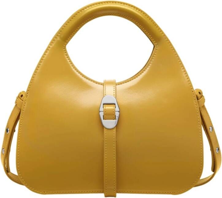 Coccinelle Neo-Retro Shiny Calf Tas Geel Dames